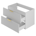 PILE-01 Szafka Pod Umywalkę 2S 80 cm Biały Mat