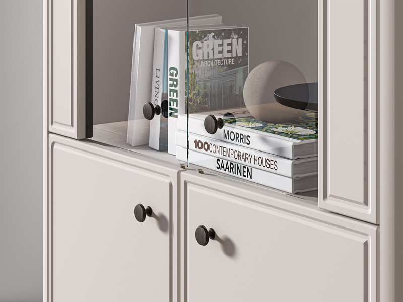 Witryna 4-drzwiowa VILAVIO 02 Dąb Windmill Dark Cashmere