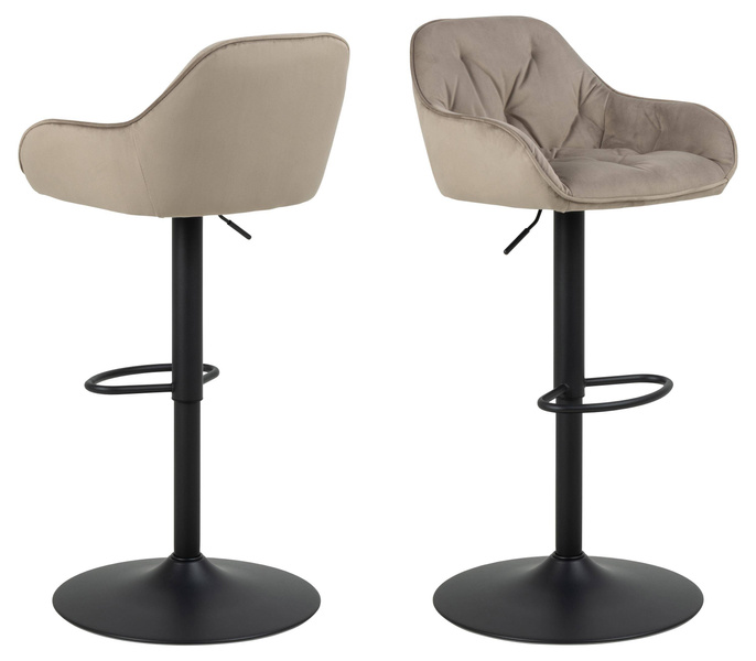 Actona Hoker Brooke Obrotowy Beżowy Czarny