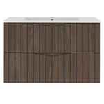 STELLA-01 - Szafka z Umywalką 2S 80cm Orzech Zestaw-3