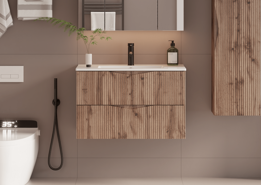 CLEO-01 - Szafka pod Umywalkę 2S 80 cm Dąb Wotan