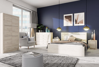 INDIANAPOLIS-1 - Szafa 2D1S Kraft Biały