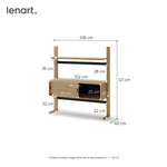 OLLIE OL-03 - Regał Niski 2D Dąb Olejowany