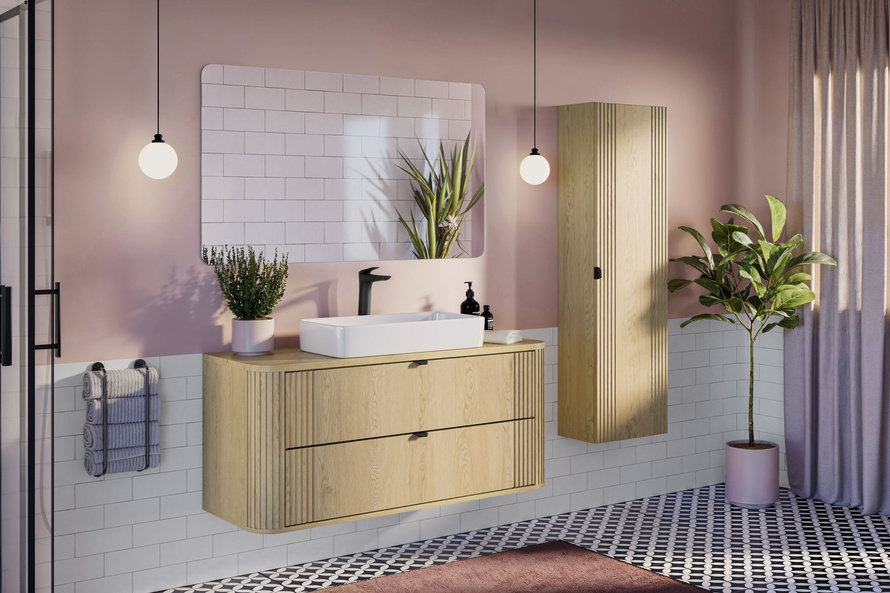 Blat Łazienkowy 100 cm Ovalia Cremona