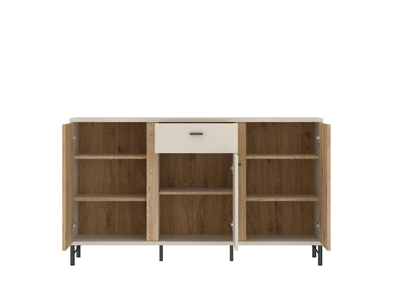 Mosano LUSK101 - Komoda 3D1S Cashmere Dąb Cremona