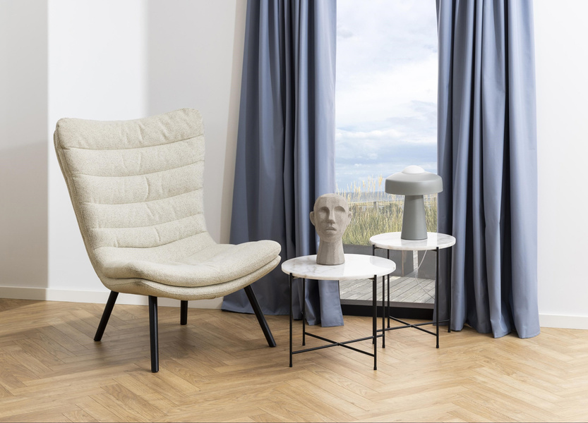 Avila biały stolik boczny marmurowy