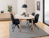 A-line biały stół okrągły rozkładany