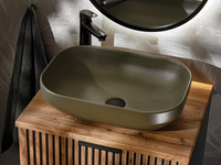 Umywalka Nablatowa Ceramiczna UN-NELI-MFG Zielony Mat