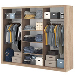 IDEA ID-01 - Szafa Przesuwna 3-drzwiowa Dąb Shetland