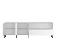Avenale AVEF03 - Komoda RTV 2D1S Biały Alpejski Biały Połysk