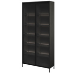 TREND TR-07 - Witryna 2-drzwiowa Z Oświetleniem Czarna