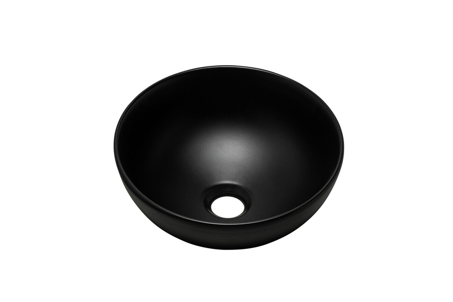 Umywalka nablatowa ceramiczna DOMI-MB Czarny mat 32 cm