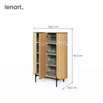 ROTTO RT-01 - Komoda 2-drzwiowa Dąb Vincenza/Eukaliptus