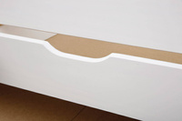 Łóżko RIEKA 90x200 drewniane białe