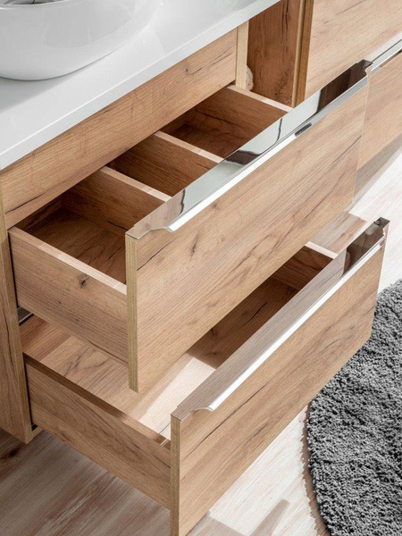 Szafka wisząca z lustrem Capri dąb 842