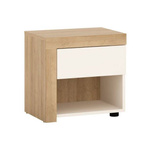 Lyon LYOK03L - Szafka Nocna Lewostronna 1S Dąb Riviera Jasna/Biała