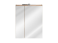 Szafka wisząca z lustrem i oświetleniem Capri dąb 842