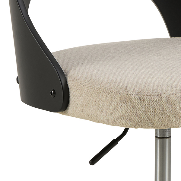 Actona Krzesło Biurowe Lucy Beżowy Czarny mat