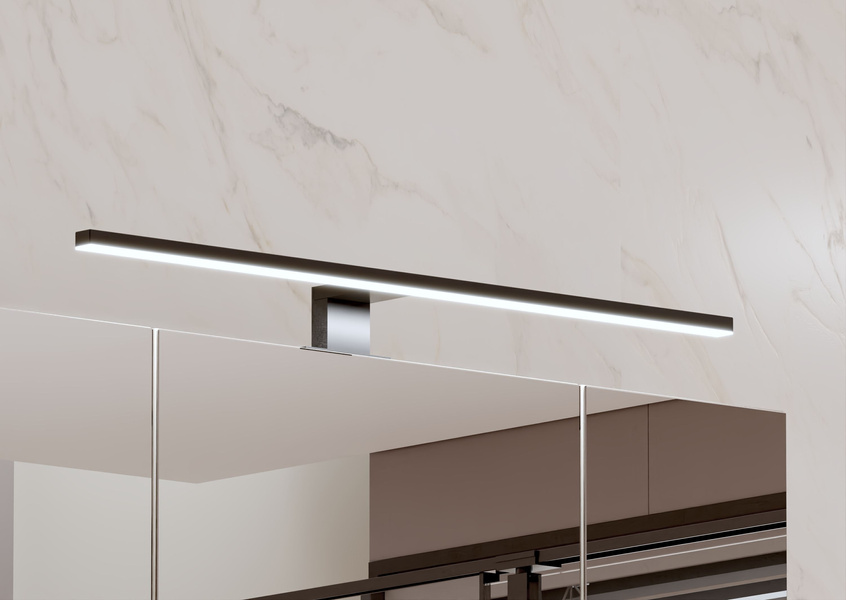 ALA - Lampa LED Nad Szafkę 60 cm Czarny 230V IP44