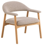 Actona Krzesło Do Jadalni z Podłokietnikiem Addi Dąb Olejowany Beżowy