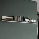 Venezia VENP01 - Półka Wisząca Biała/Dąb Vicenza Czarna