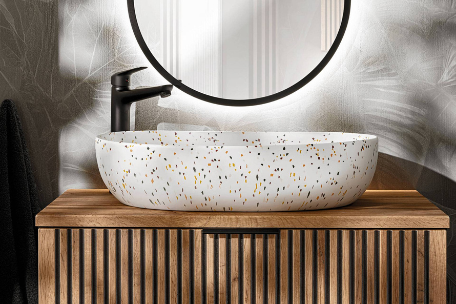 Umywalka Nablatowa Ceramiczna UN-LILI-MW21 Lastryko Mat