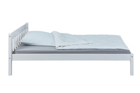 Łóżko podwójne VILMAR 140x200 drewniane białe