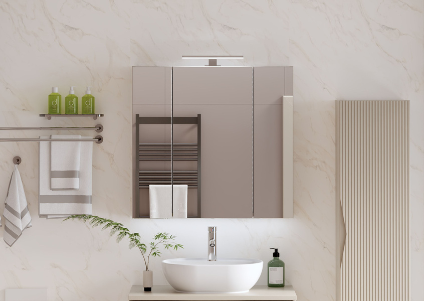 ALA - Lampa LED Nad Szafkę 30 cm Chrom 230V IP44