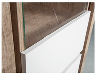 LIVINIO-5 - Witryna 2-drzwiowa Ribbeck Biały Połysk