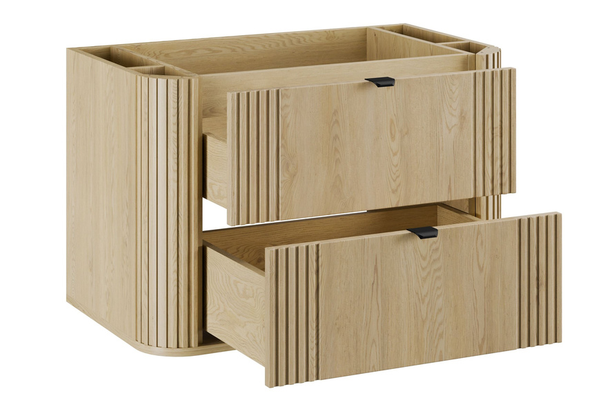 Zestaw Szafka Pod Umywalkę z Blatem 80 cm Ovalia Cremona