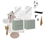 Blat Łazienkowy 60 cm LINE REED GREEN