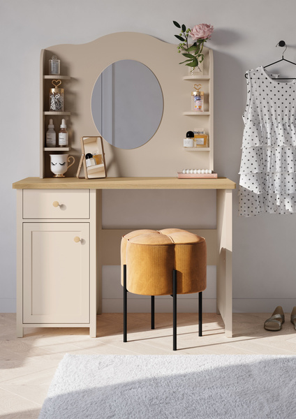 STORY SO-03 - Biurko 1D1S Beż Piaskowy Dąb Vincenza Bielona_01