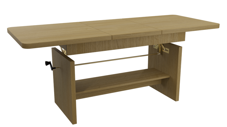 JANEK - Ławostół Ława Rozkładana Stolik Kawowy Hikora