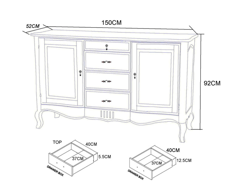 Verona 803 Komoda francuska prowansalska