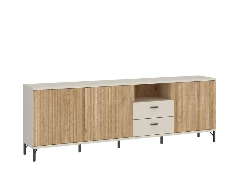 Mosano LUSF102 - Komoda RTV 3D2S Cashmere Dąb Cremona