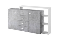 Bota Komoda 2D4S z Nadstawką Biały / Beton Colorado