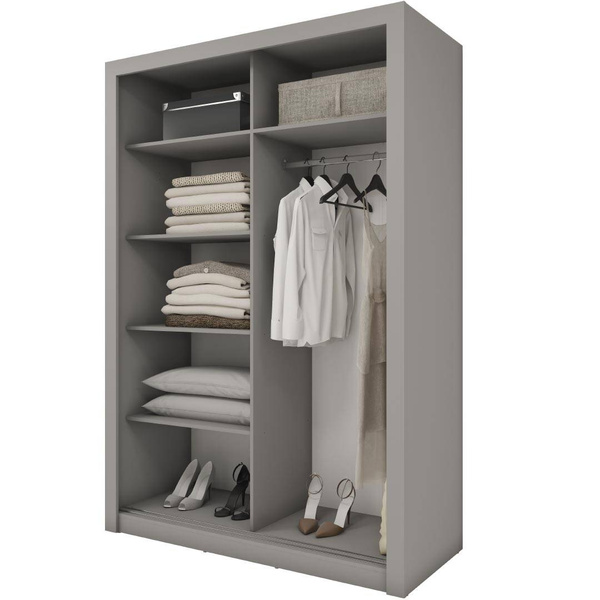 IDEA ID-17 - Szafa Przesuwna 2-drzwiowa Szara