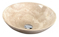 Umywalka kamienna polerowana 40x12 cm - kolor beżowy 