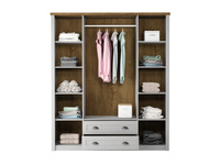 Prowansja Andersen S4D - Szafa 4-drzwiowa 2 Szuflady Sosna Andersen