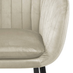 Emilia  Krzesło Do Jadalni Z Podłokietnikiem Piaskowe