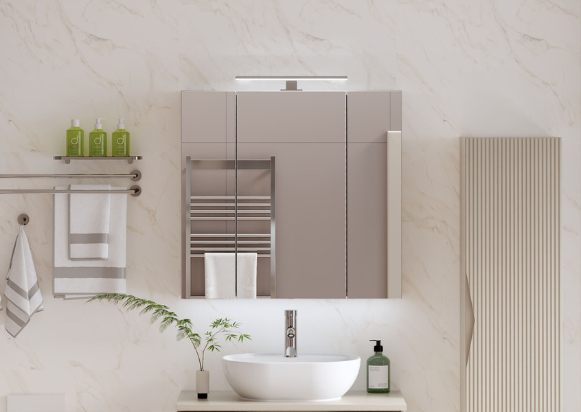 ALA - Lampa LED Nad Szafkę 40 cm Chrom 230V IP44