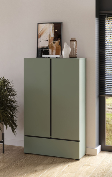 Cross S - Bieliźniarka 2D1S Zgaszona Zieleń Czarny