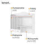 LUNA LN-04 - Nadstawka Biała/Różowa