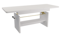JANEK - Ławostół Ława Rozkładana Stolik Kawowy Biel Alpejska