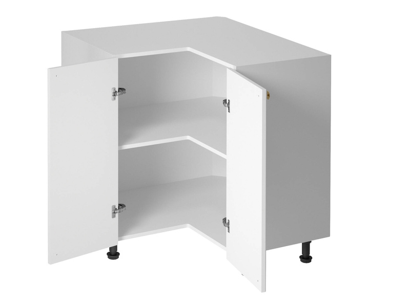 Szafka Kuchenna Dolna 2-drzwiowa Narożna D90N Linea White Biały Mat