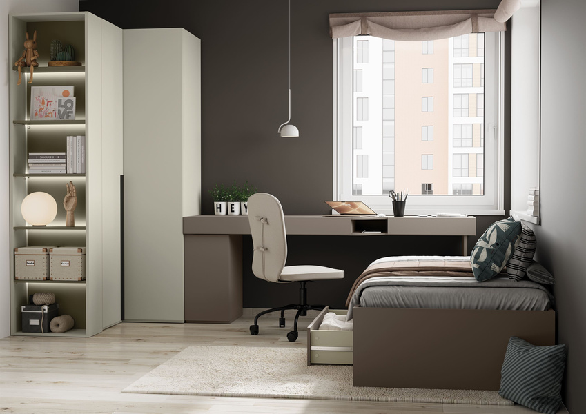 WOOW WO-08 - Kontenerek 1-drzwiowy Clay Gray