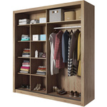 ARTI AR-08 - Szafa Przesuwna 2-drzwiowa Z Lustrami Dąb Shetland