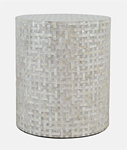AV1730-28GB Stolik okrągły Avola Grey Basket Weave