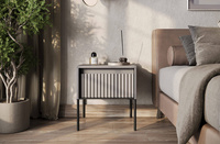 TREND TR-10 - Stolik Nocny 1S Z Oświetleniem Dąb Artisan