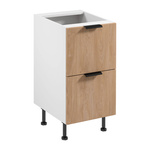 Szafka Kuchenna Dolna 2S Sorento D45S2 AX Biały Mat Puccini